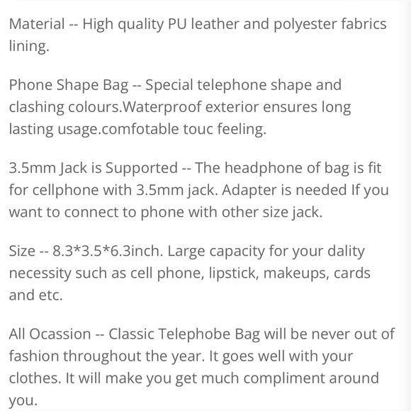 Retro Telephone Crossbody Handbag - Picture 8 of 9